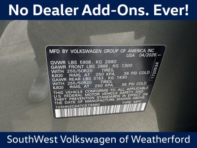 2026 Volkswagen Atlas 2.0T SE W/TECHNOLOGY