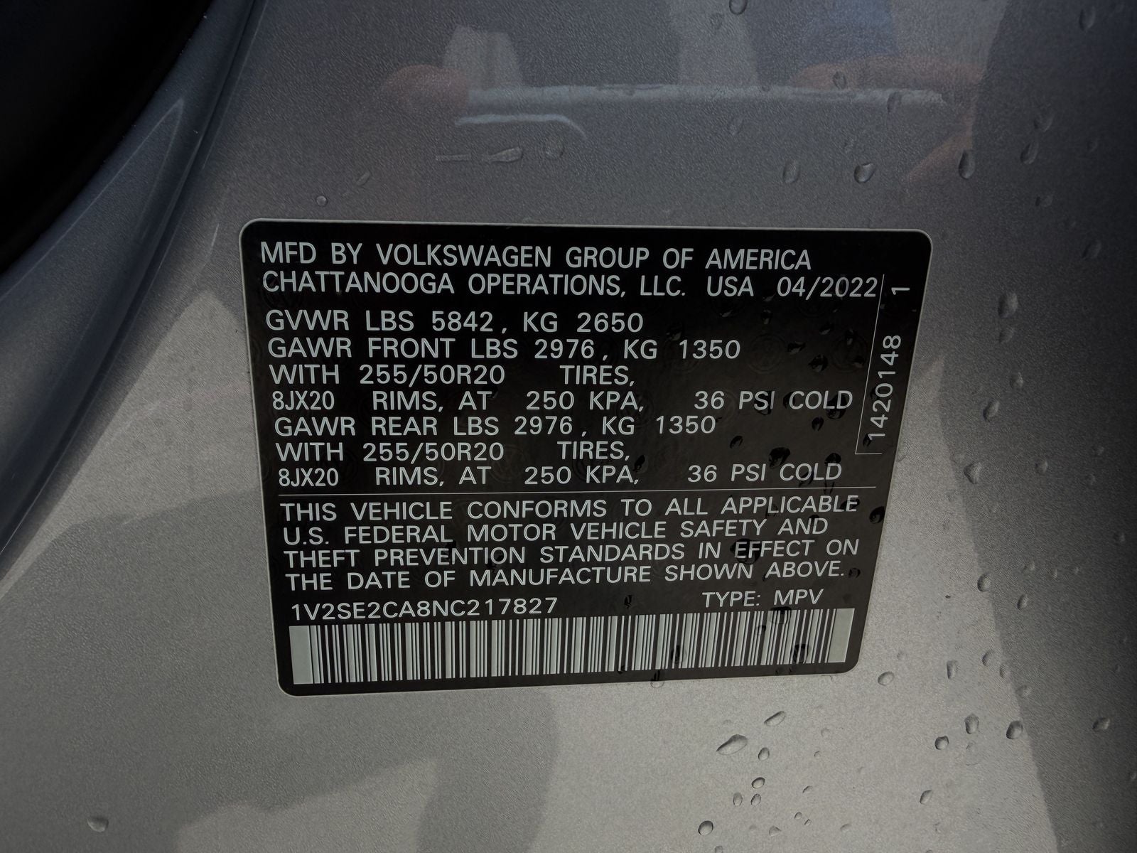 2022 Volkswagen Atlas Cross Sport 3.6L V6 SEL R-Line