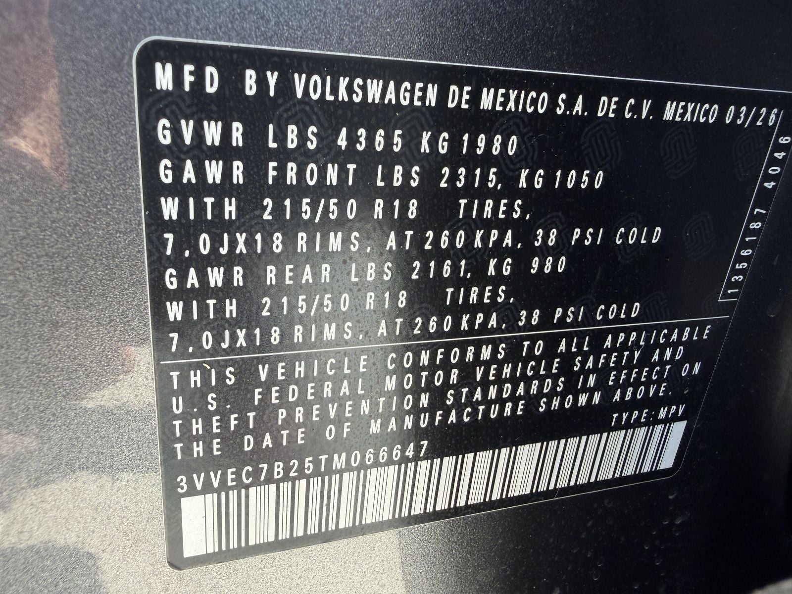 2026 Volkswagen Taos 1.5T SE