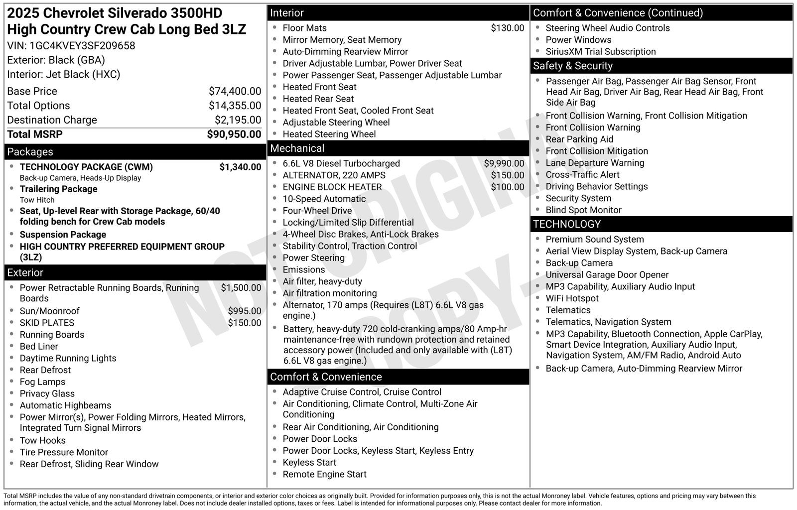 2025 Chevrolet Silverado 3500HD High Country