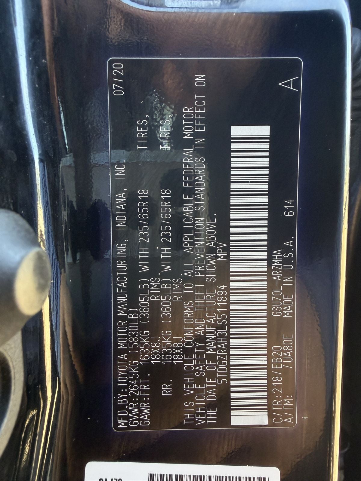 2020 Toyota Highlander XLE