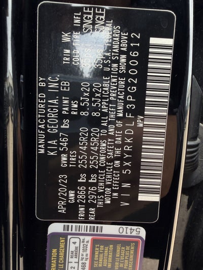 2023 Kia Sorento SX