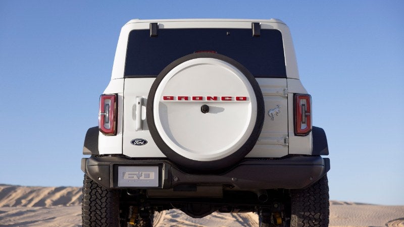 Ford Bronco SUV, rear view